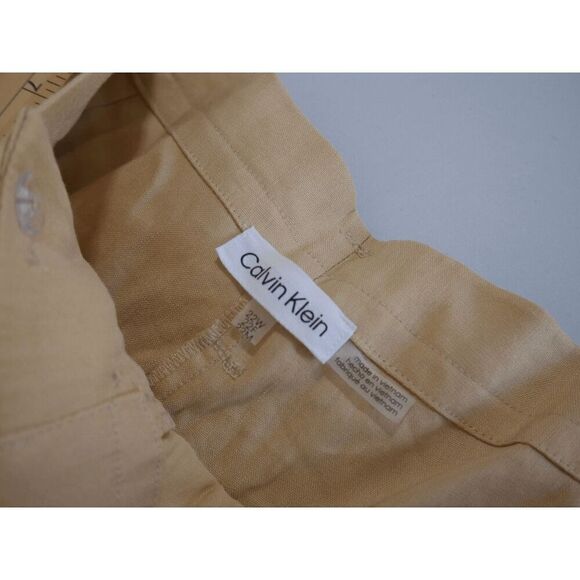 Calvin Klein Woman's Plus Size High-Rise Tie-Waist Cargo Linen Blend Pants 22W - Picture 8 of 8